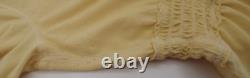 RARE Vintage Y2K Hollister Top L Bells Swan Empire Henley Babydoll Butter Yellow
