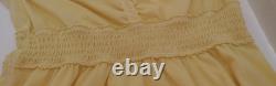 RARE Vintage Y2K Hollister Top L Bells Swan Empire Henley Babydoll Butter Yellow