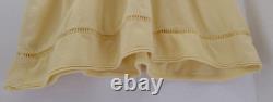 RARE Vintage Y2K Hollister Top L Bells Swan Empire Henley Babydoll Butter Yellow