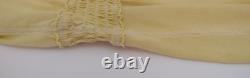 RARE Vintage Y2K Hollister Top L Bells Swan Empire Henley Babydoll Butter Yellow