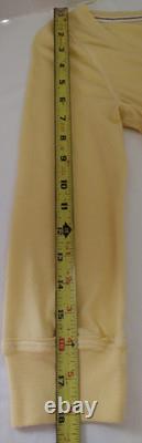 RARE Vintage Y2K Hollister Top L Bells Swan Empire Henley Babydoll Butter Yellow
