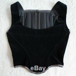 RARE Vivienne Westwood Vintage Black Velvet Corset