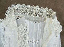 REALLY RARE Antique Lady's Fancy Lace Victorian Cape Blouse, Vest, c. 1880, GIFT