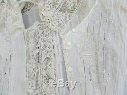 REALLY RARE Antique Lady's Fancy Lace Victorian Cape Blouse, Vest, c. 1880, GIFT