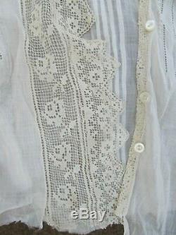 REALLY RARE Antique Lady's Fancy Lace Victorian Cape Blouse, Vest, c. 1880, GIFT