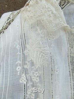 REALLY RARE Antique Lady's Fancy Lace Victorian Cape Blouse, Vest, c. 1880, GIFT