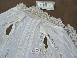 REALLY RARE Antique Lady's Fancy Lace Victorian Cape Blouse, Vest, c. 1880, GIFT