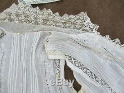 REALLY RARE Antique Lady's Fancy Lace Victorian Cape Blouse, Vest, c. 1880, GIFT