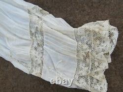 REALLY RARE Antique Lady's Fancy Lace Victorian Standing Collar Blouse, c. 1880