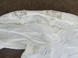 REALLY RARE Antique Lady's Fancy Lace Victorian Standing Collar Blouse, c. 1880