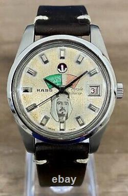 Rado Purple Horse, super rare Vintage, Tropical dial, 35mm Saudi Bahrain Flags