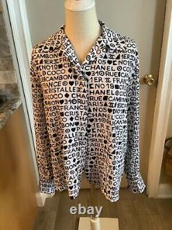 Rare Authentic Vintage Employee Chanel Uniform Button Front Blouse Nr Rare