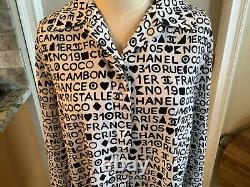 Rare Authentic Vintage Employee Chanel Uniform Button Front Blouse Nr Rare