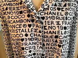 Rare Authentic Vintage Employee Chanel Uniform Button Front Blouse Nr Rare