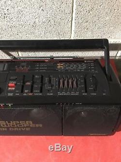 Rare Hitachi TRK 3D80E Super Woofer Boombox Ghetto Blaster. 1988 Vintage Retro