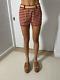 Rare Super Cool Azzedine Alaia Vintage Red Knit Gingham Shorts