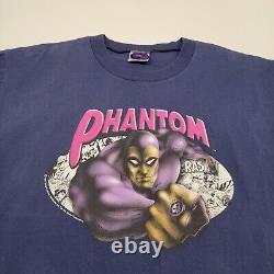 Rare The Phantom Super hero Comic T Shirt Vintage 1997 Size XL Australia