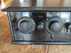 Rare Vintage 1920's Gershon Super Five Tube Battery Operated Table Top Radio