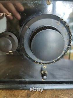 Rare Vintage 1920's Gershon Super Five Tube Battery Operated Table Top Radio