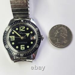 Rare Vintage 1960s Ingraham Super Waterproof Men's Manual Wind Dive Watch