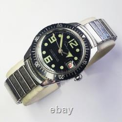 Rare Vintage 1960s Ingraham Super Waterproof Men's Manual Wind Dive Watch