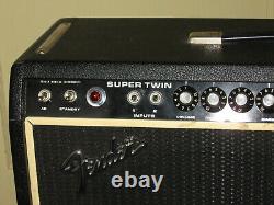 Rare Vintage 1975 Fender Super Twin Guitar Amp Professionally Overhauled Rare