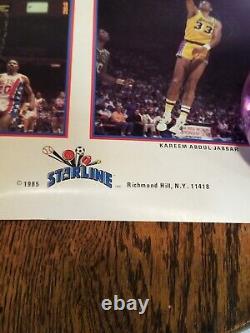 Rare Vintage 1985 NBA Starline Super Stars Wall Poster Jordan