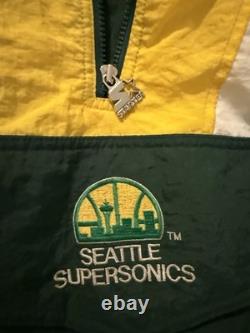 Rare Vintage 1990s NBA Seattle Super Sonics Starter Jacket! Mens Size XL