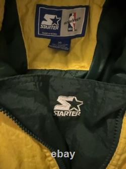 Rare Vintage 1990s NBA Seattle Super Sonics Starter Jacket! Mens Size XL