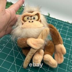 Rare Vintage 1995 Super Donkey Kong Cranky Kong Banpresto Plush Stuffed Toy Doll
