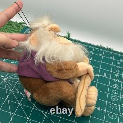 Rare Vintage 1995 Super Donkey Kong Cranky Kong Banpresto Plush Stuffed Toy Doll