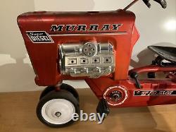 Rare! Vintage Antique Murray Super Diesel Trac Red Pedal Tractor