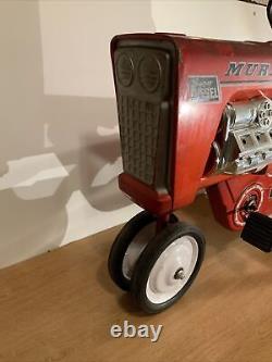 Rare! Vintage Antique Murray Super Diesel Trac Red Pedal Tractor