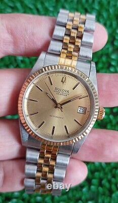 Rare Vintage Bulova Super Seville Calendar Automatic Swiss Made Gent Watch