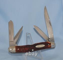 Rare Vintage Case XX Redbone Stockman Knife 64047 P 1940-64 Super Nice