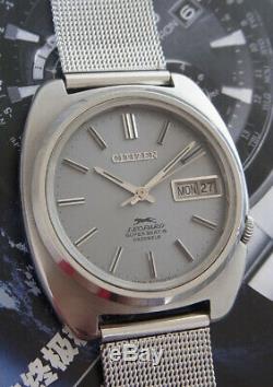 Rare Vintage Citizen Leopard Super Beat 8 Cal. 7710 Automatic 24 Jewels Watch
