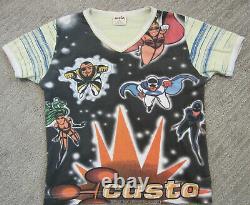 Rare Vintage Custo Barcelona Custoline Superhero Short Sleeve Small T Shirt