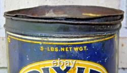 Rare Vintage Dixie Gas Super Axle Grease 5-Pound Can (AS-IS)