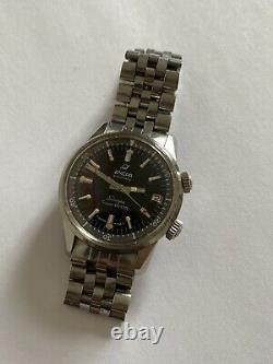 Rare Vintage ENICAR Sherpa Super Divette Automatic Stainless Steel 145/004