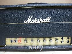 Rare Vintage JMP MARSHALL HEAD 1971 Super Lead 100W Great condition