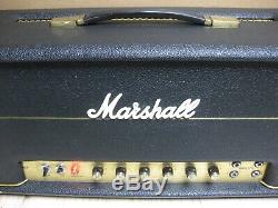 Rare Vintage JMP MARSHALL HEAD 1971 Super Lead 100W Great condition