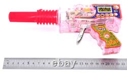 Rare Vintage KO Super Jet Ray Gun Transparent, Friction Motor, Sparks, Boxed