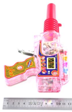 Rare Vintage KO Super Jet Ray Gun Transparent, Friction Motor, Sparks, Boxed