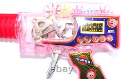 Rare Vintage KO Super Jet Ray Gun Transparent, Friction Motor, Sparks, Boxed