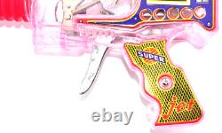 Rare Vintage KO Super Jet Ray Gun Transparent, Friction Motor, Sparks, Boxed