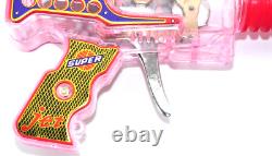 Rare Vintage KO Super Jet Ray Gun Transparent, Friction Motor, Sparks, Boxed