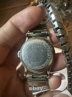 Rare Vintage Mido Multifort Super Automatic Military Watch World War II Era