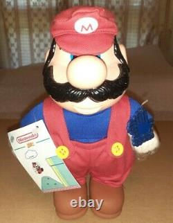 Rare Vintage New 1989 Super Mario Bros Applause Doll w Vinyl Head! N. O. S w Tags