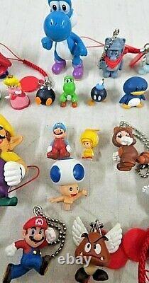 Rare Vintage Nintendo Super Mario Brothers Rpg Keychain Charms Figures