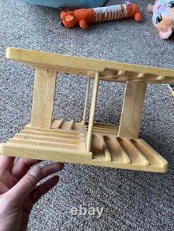 Rare Vintage Nintendo Wooden Revolving Storage Rack Good Condition Super Mario 3